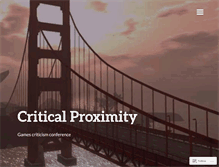 Tablet Screenshot of critical-proximity.com